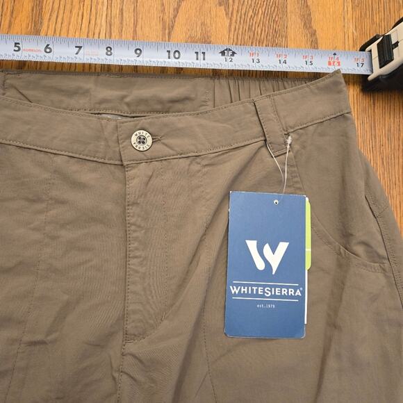 White Sierra Convertible Trail Pants Women's large hiking pants - Picture 8 of 9